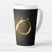 Golden Infinity-symbool Latte Mok (Rechterhoek)