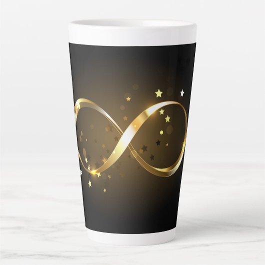 Golden Infinity-symbool Latte Mok (Voorkant)