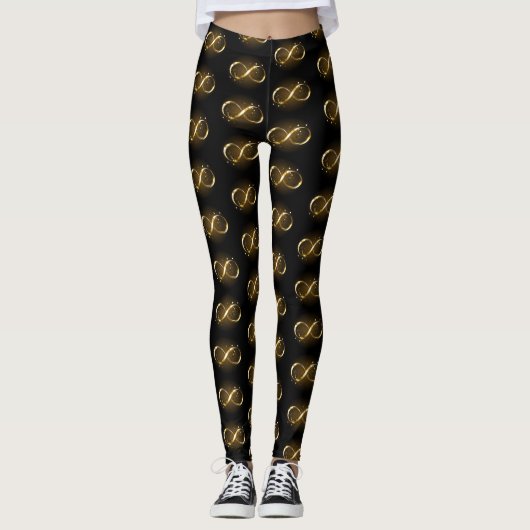 Golden Infinity-symbool Leggings (Voorkant)