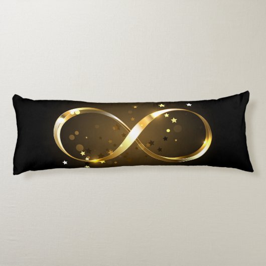 Golden Infinity-symbool Lichaamskussen (Achterkant)