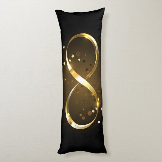 Golden Infinity-symbool Lichaamskussen (Achterkant (Verticaal))