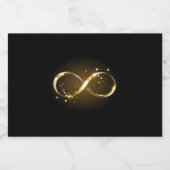 Golden Infinity-symbool Likeurfles Etiket (Enkel label)