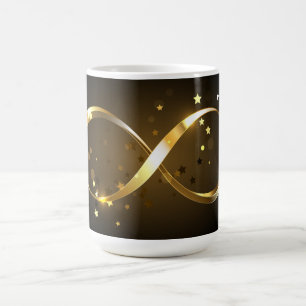 Golden Infinity-symbool Magische Mok