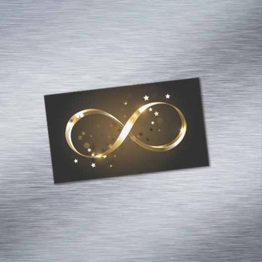 Golden Infinity-symbool Magnetisch Visitekaartje (Voorbeeld)
