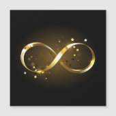 Golden Infinity-symbool Magnetische Uitnodiging (Voorkant)