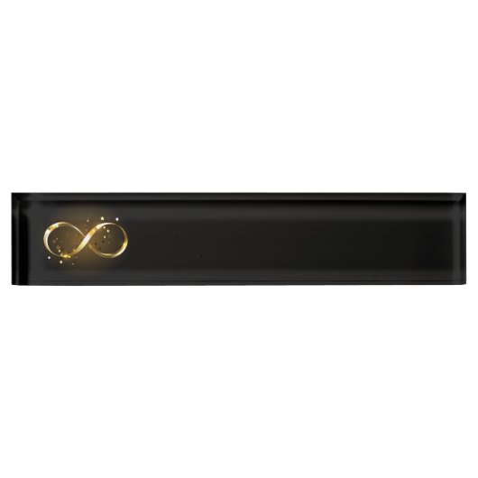 Golden Infinity-symbool Naambordje (Voorkant)