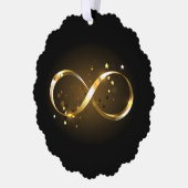 Golden Infinity-symbool Ornament Kaart (Links)