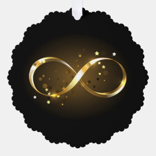 Golden Infinity-symbool Ornament Kaart