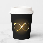 Golden Infinity-symbool Papieren Bekers (Achterkant)