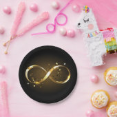 Golden Infinity-symbool Papieren Bordje (Feest)