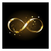 Golden Infinity-symbool Perfect Poster (Voorkant)