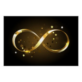 Golden Infinity-symbool Perfect Poster (Voorkant)