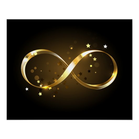 Golden Infinity-symbool Perfect Poster (Voorkant)