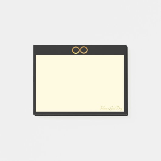 Golden Infinity-symbool Post-it® Notes (Voorkant)