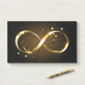 Golden Infinity-symbool Post-it® Notes (Op bureau)