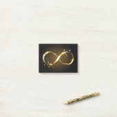 Golden Infinity-symbool Post-it® Notes (Op bureau)