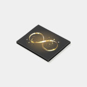 Golden Infinity-symbool Post-it® Notes (Schuin)
