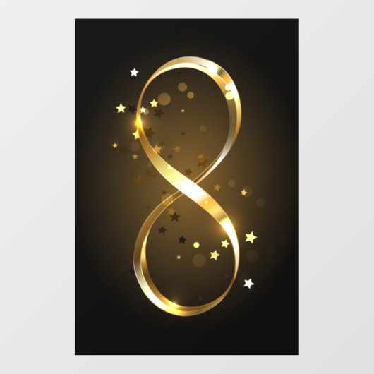 Golden Infinity-symbool Raamsticker (Vel)