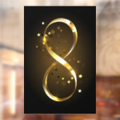 Golden Infinity-symbool Raamsticker (Vel 2)