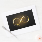 Golden Infinity-symbool Rechthoekige Sticker (Envelop)