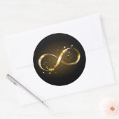 Golden Infinity-symbool Ronde Sticker (Envelop)