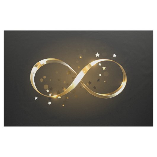 Golden Infinity-symbool Stof (Yard (91,4 cm))