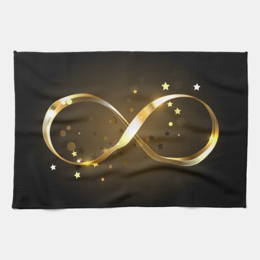 Golden Infinity-symbool Theedoek (Horizontaal)