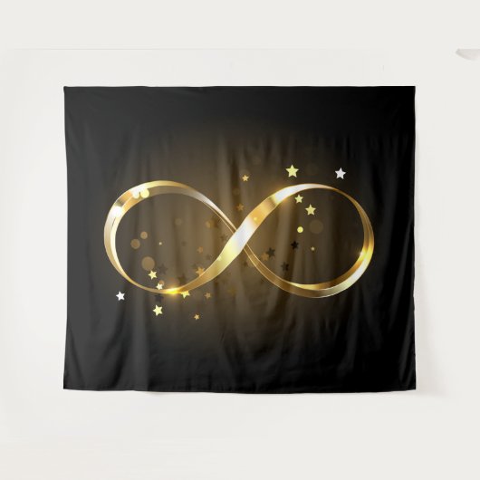 Golden Infinity-symbool Wandkleed (Voorkant (horizontaal))