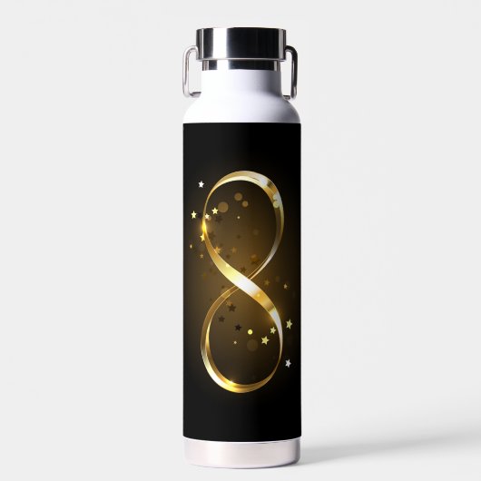Golden Infinity-symbool Waterfles (Voorkant)