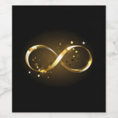 Golden Infinity-symbool Wijn Etiket (Enkel label)