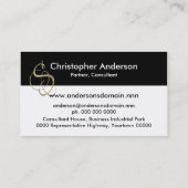 Golden initiaal S-monogram Visitekaartje (Achterkant)