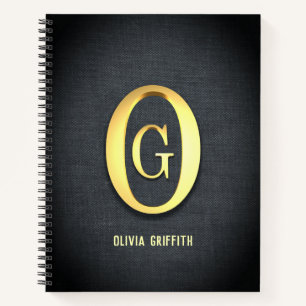 Golden Initialen Notitieboek