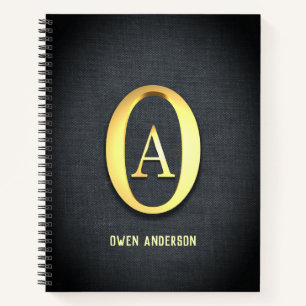 Golden Initialen Notitieboek