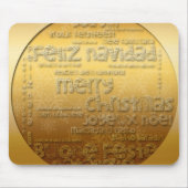 Golden International Kerstgroet - Mousepad Muismat (Voorkant)