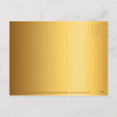 Golden International Kerstmis Navidad V Briefkaart (Achterkant)