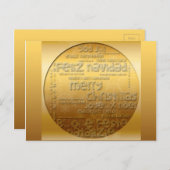 Golden International Kerstnavidad H Briefkaart (Voorkant / Achterkant)