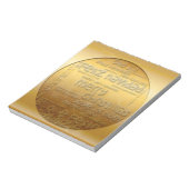 Golden International Kerstnavidad Notitieblok (Linkerzijde)