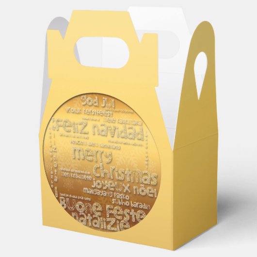 Golden International met kerstcadeautjes Bedankdoosjes (Geopend)