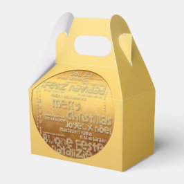 Golden International met kerstcadeautjes Bedankdoosjes