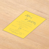 Golden invitation card acryl uitnodigingen (Laagn)