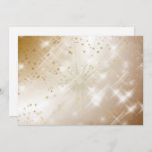 Golden Invitation Kaart (Voorkant / Achterkant)