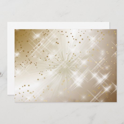 Golden Invitation Kaart (Voorkant / Achterkant)