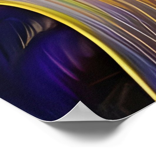 Golden Iris Hosta X AI ART Poster (Hoek)