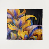 Golden Iris Hosta X AI ART Wandkleed (Voorkant (horizontaal))