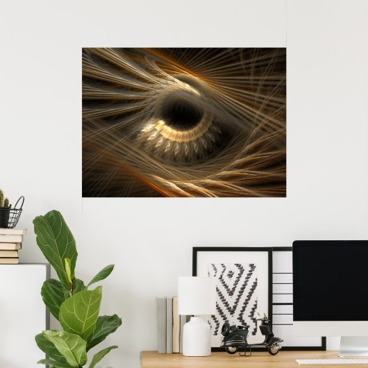 Golden Iris Poster (Thuiskantoor)