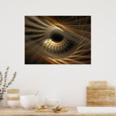 Golden Iris Poster (Keuken)