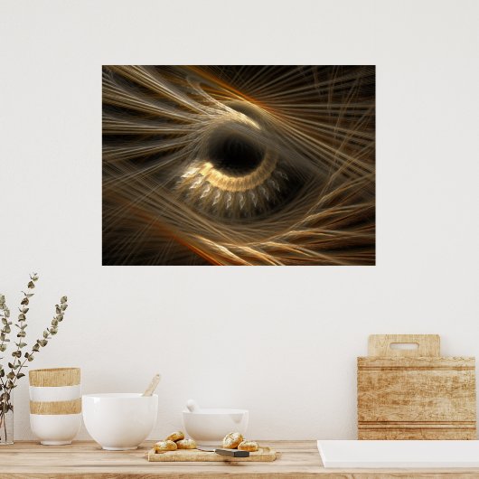 Golden Iris Poster (Keuken)