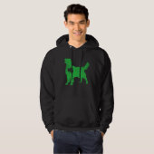 golden Irish C St Patrick Day Leprechaun Dog Hoodie (Voorkant volledig)