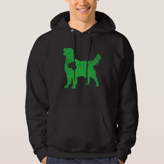 golden Irish C St Patrick Day Leprechaun Dog Hoodie (Voorkant)