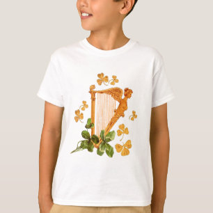 GOLDEN IRISH HARP T-SHIRT